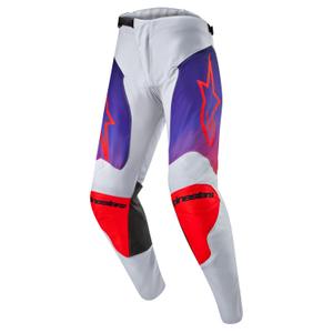Pantaloni motocross Alpinestars Racer Hoen gri-albastru-portocaliu