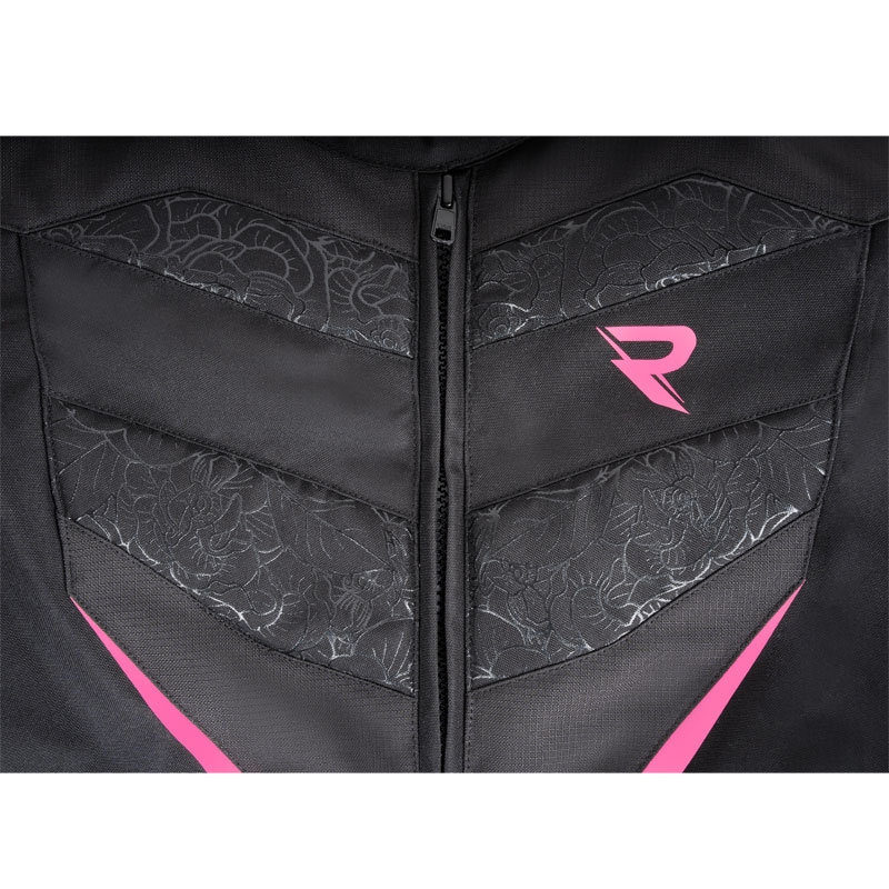 Geaca moto dama Street Racer Rose negru-roz