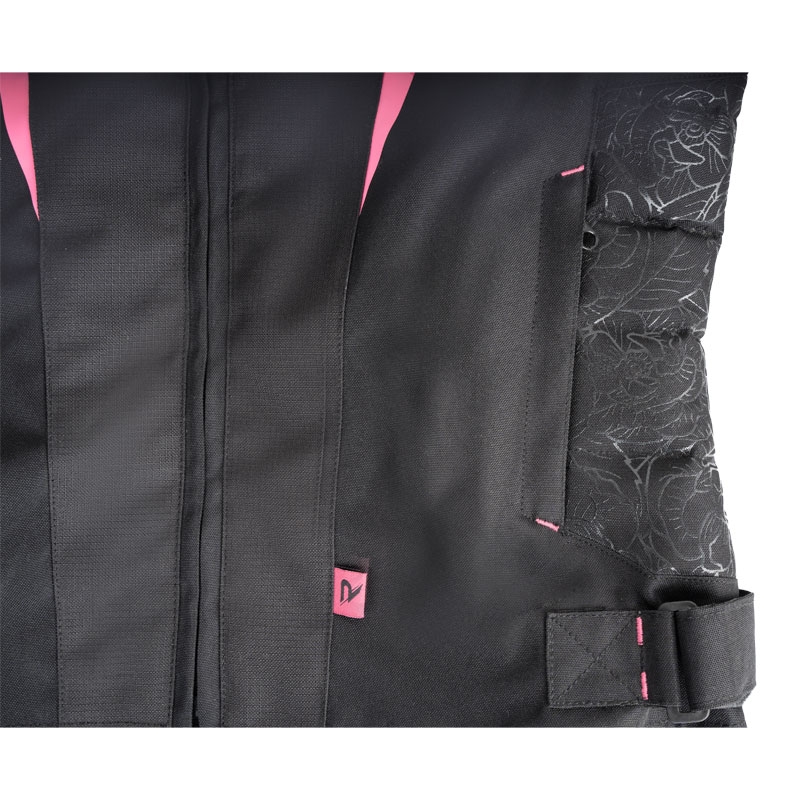 Geaca moto dama Street Racer Rose negru-roz