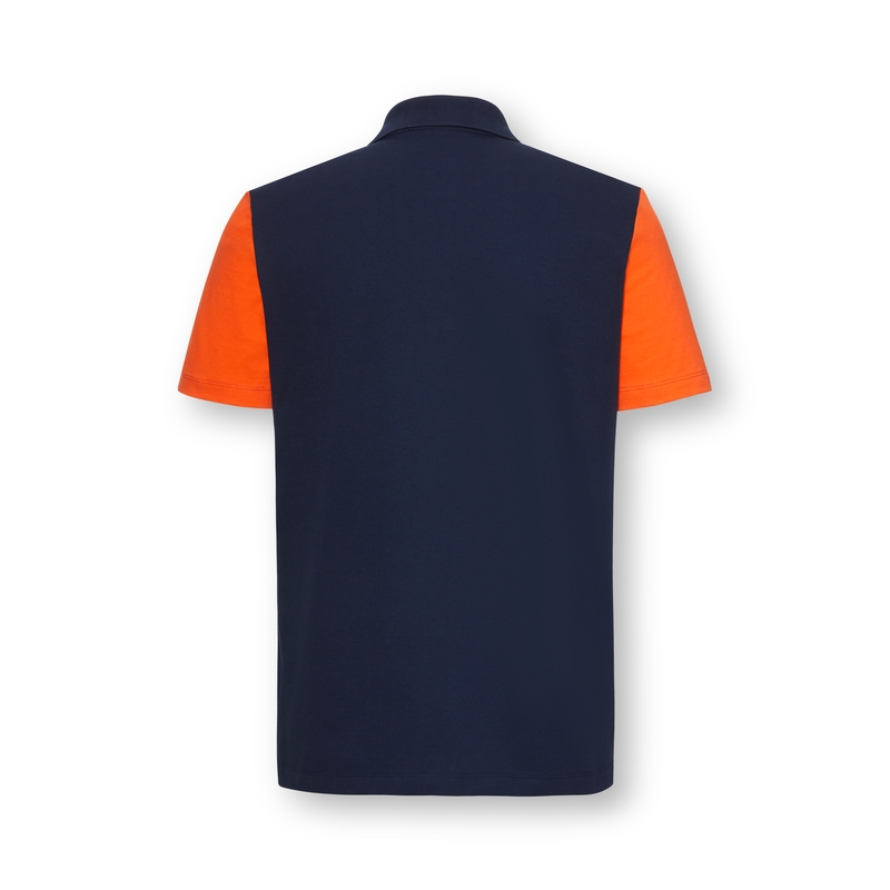 Vânzare tricou polo KTM Apex albastru-portocaliu lichidare