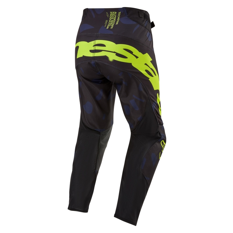 Pantaloni motocross Alpinestars Techstar Rantera negru-albastru-galben fluo