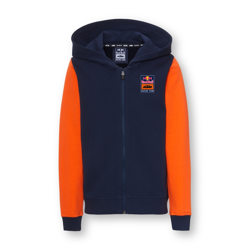KTM Apex Zip-Hoodie pentru copii albastru-portocaliu lichidare
