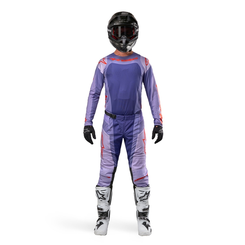 Motokrosové kalhoty Alpinestars Techstar Ocuri 2024 fialovo-oranžové