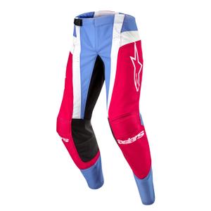 Pantaloni motocross Alpinestars Techstar Ocuri 2024 albastru deschis-alb-rosu
