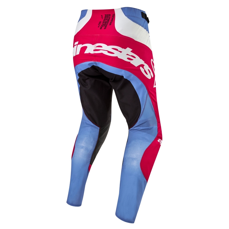 Pantaloni motocross Alpinestars Techstar Ocuri 2024 albastru deschis-alb-rosu