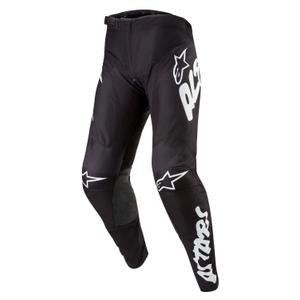 Pantaloni motocross Alpinestars Racer Hana alb-negru