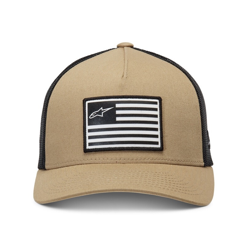 Palarie Alpinestars Flag Snap, nisip-negru-alb