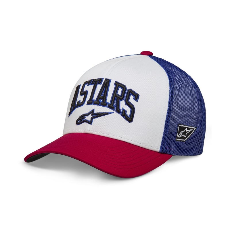 Șapcă Alpinestars Dunkerer alb-roșu-albastru