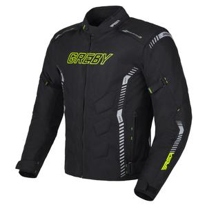 Jachetă pentru motociclete RSA Greby 2 negru-gri-fluo-galben
