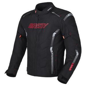 Jachetă pentru motociclete RSA Greby 2 negru-gri-rou