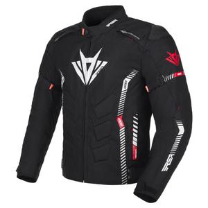 Jachetă pentru motociclete RSA Rider negru-alb-rou