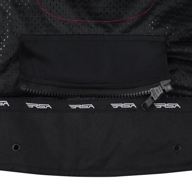 Geacă motociclistă RSA Rider negru-alb-roșu