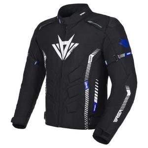 Jachetă de motocicletă RSA Rider negru-alb-albastru