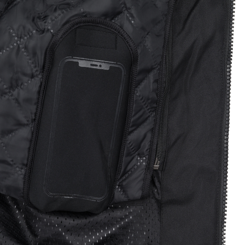 Geacă motociclistă RSA Compact 2 negru-gri-galben fluo
