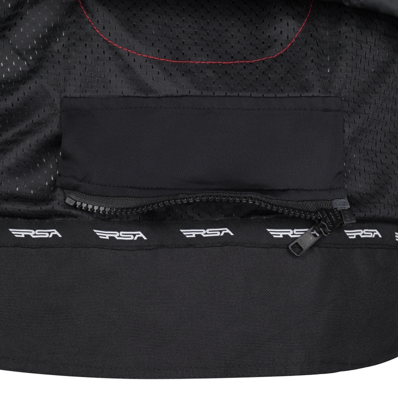 Geacă motociclistă RSA Compact 2 negru-gri-galben fluo