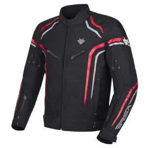 Jachetă pentru motociclete RSA Compact 2 negru-gri-rou