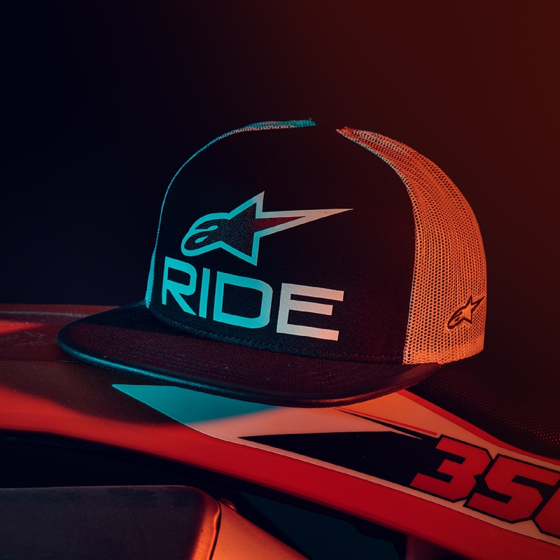 Șapcă Alpinestars Ride 4.0 ER negru-alb-roșu