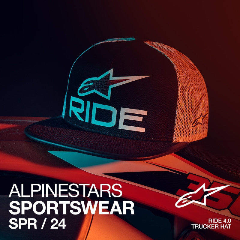 Șapcă Alpinestars Ride 4.0 ER negru-alb-roșu