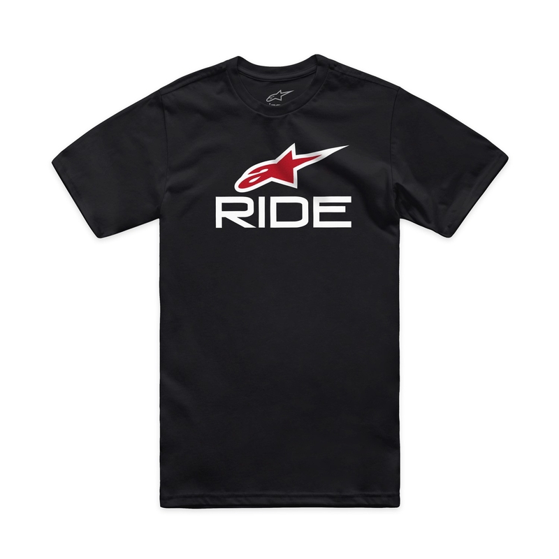 Tricou Alpinestars Ride 4.0 CSF negru-alb-roșu