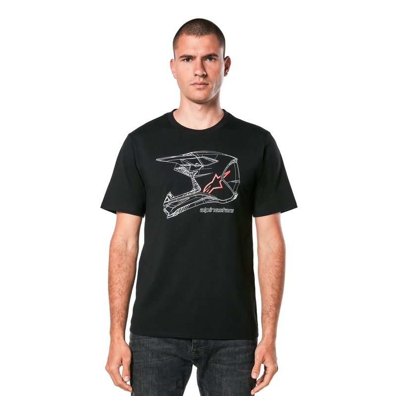 Tricou Alpinestars MX Casca CSF negru