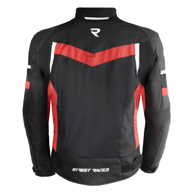 Jacheta moto Street Racer Evans Air negru-rosu