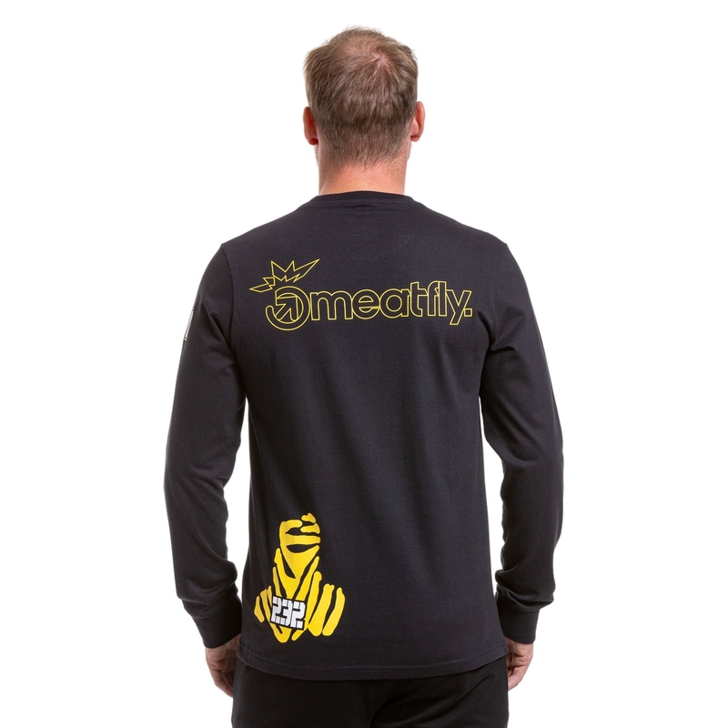 Meatfly Dakar Bedouin tricou cu mânecă lungă negru
