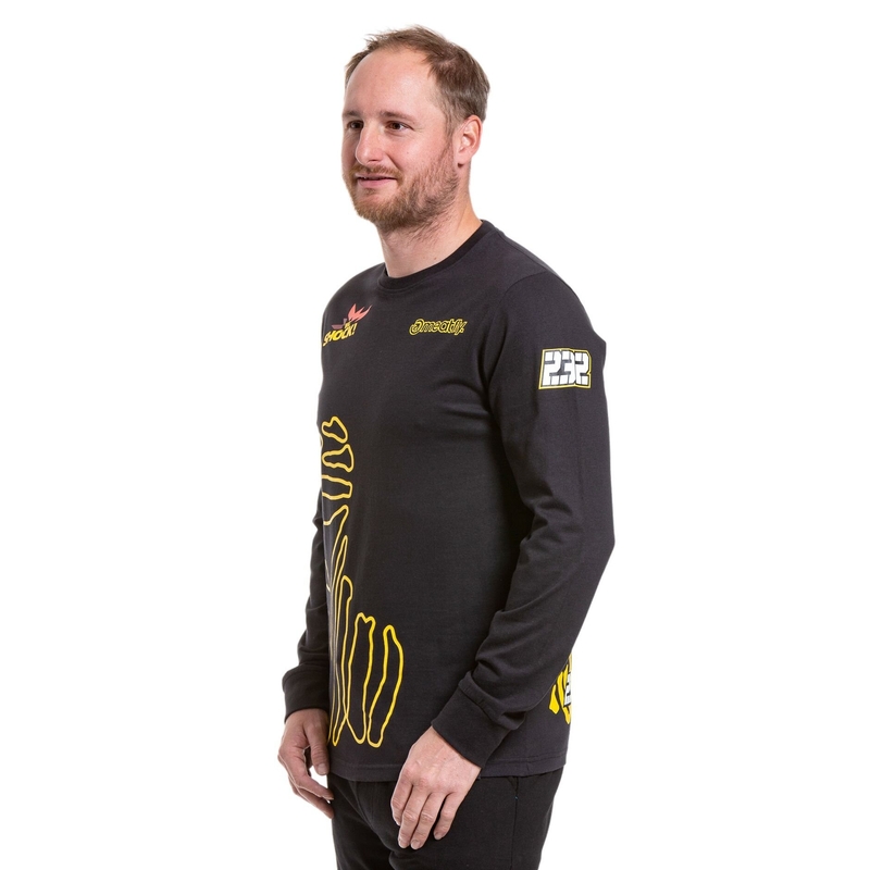 Meatfly Dakar Bedouin tricou cu mânecă lungă negru