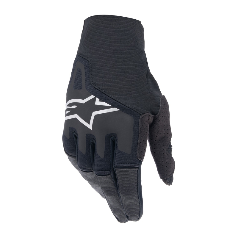Mănuși de motocross Alpinestars Techstar 2024 alb-negru