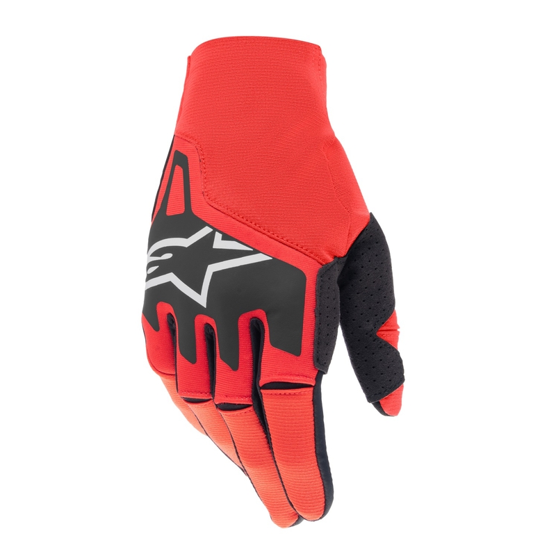 Mănuși de motocross Alpinestars Techstar roșu-negru-alb