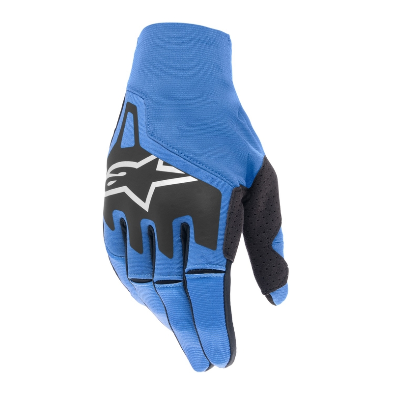 Mănuși de motocross Alpinestars Techstar albastru-negru-alb