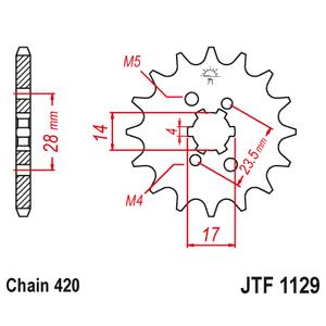 Pinion fata JT JTF 1129-15 15T, 420