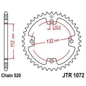 Foaie spate JT JTR 1072-38 38T, 520