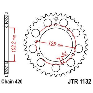 Foaie spate JT JTR 1132-48 48T, 420
