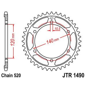Foaie spate JT JTR 1490-40 40T, 520