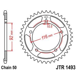 Foaie spate JT JTR 1493-41 41T, 530