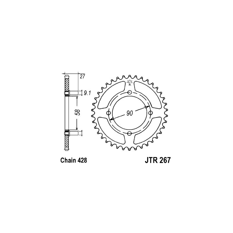 Foaie spate JT 39T, 428