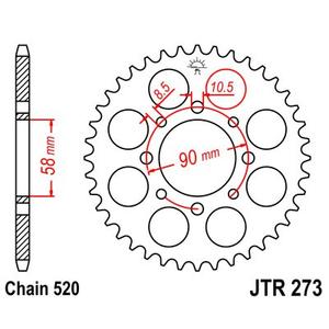 Foaie spate JT JTR 273-41 41T, 520