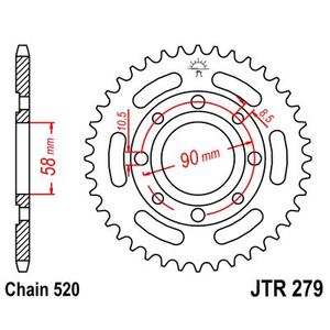 Foaie spate JT JTR 279-30 30T, 520