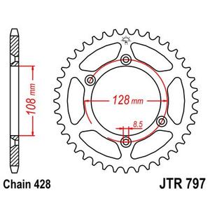 Foaie spate JT JTR 797-51 51T, 428