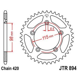 Foaie spate JT JTR 894-46 46T, 420