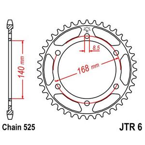 Foaie spate JT JTR 6-42 42T, 525