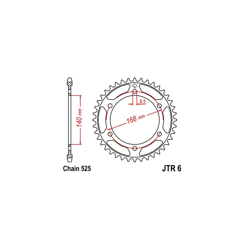 Foaie spate JT 42T, 525