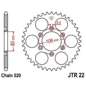 Foaie spate JT JTR 22-45 45T, 520