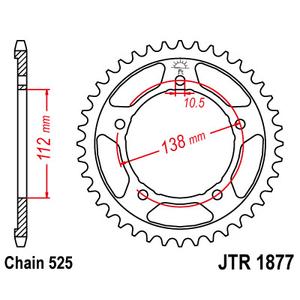 Foaie spate JT JTR 1877-45 45T, 525