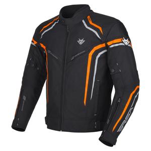 Jachetă pentru motociclete RSA Compact 2 negru-gri-portocaliu