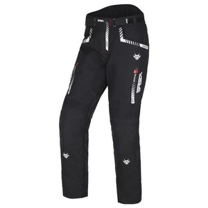 RSA Greby 2 pantaloni de motociclist alb-negru i alb-negru