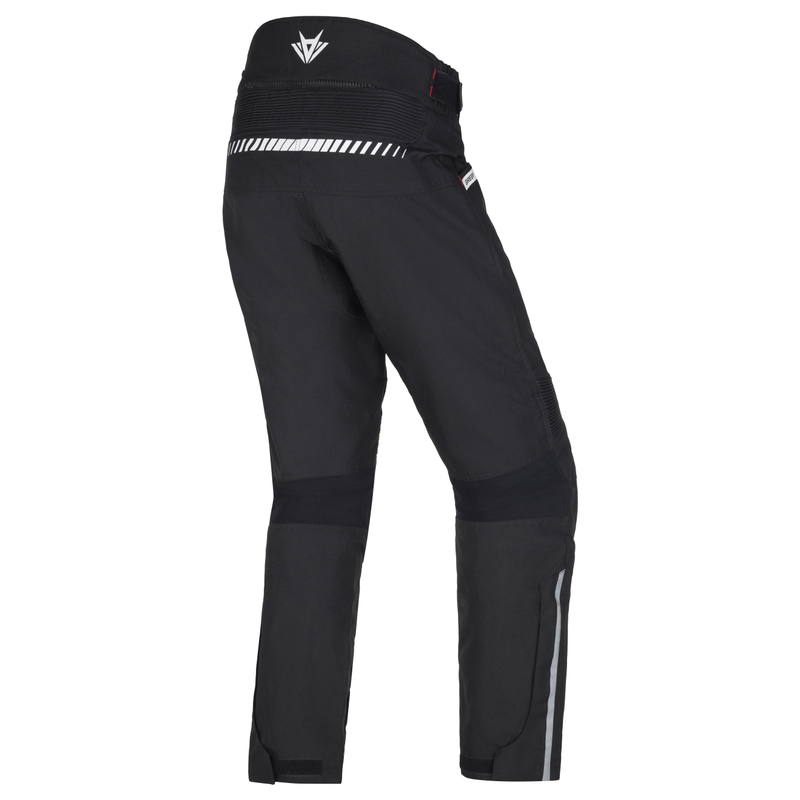 RSA Greby 2 pantaloni de motociclist alb-negru i alb-negru