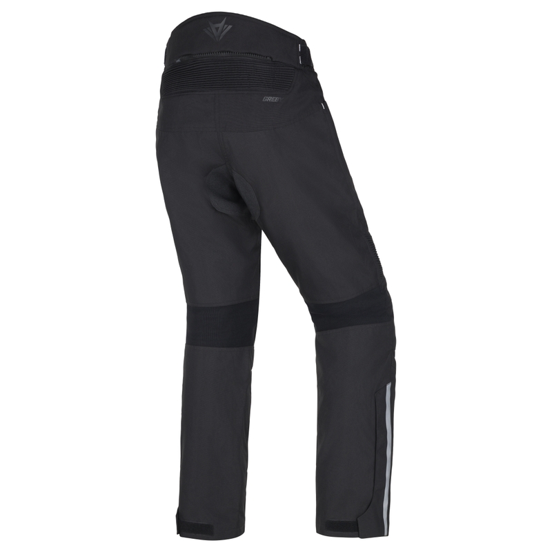Pantaloni moto pentru femei RSA Greby 2 negru i alb pentru motociclete