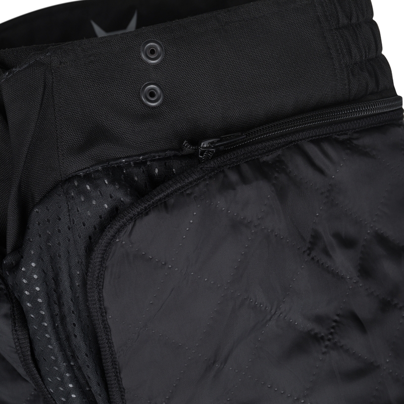 Pantaloni moto pentru femei RSA Greby 2 negru i alb pentru motociclete