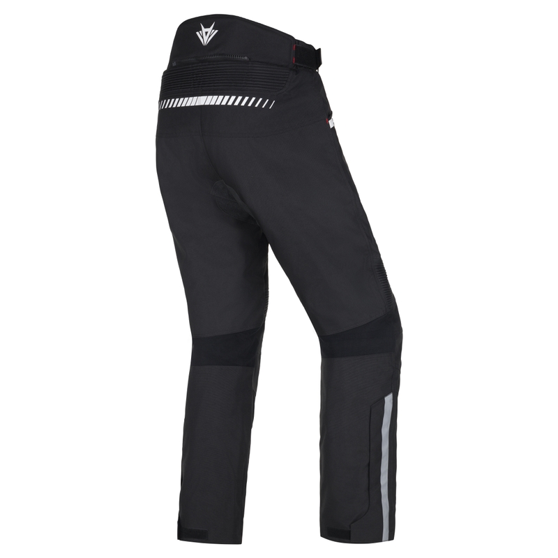 RSA Rider pantaloni de motocicletă negru și alb